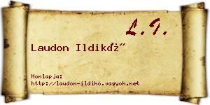 Laudon Ildikó névjegykártya