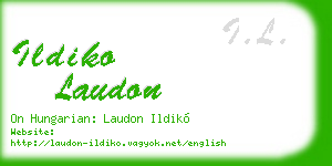 ildiko laudon business card