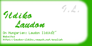 ildiko laudon business card